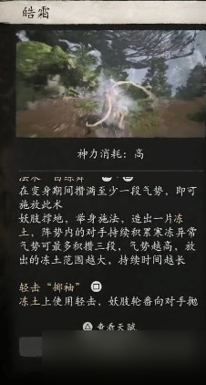 《黑神话悟空》法术皓霜使用效果介绍以及获取在哪里推荐