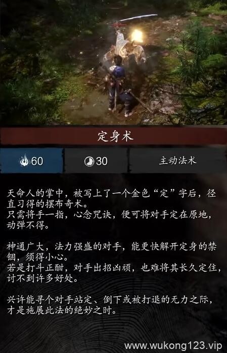 黑神话悟空定身术怎么用 黑神话悟空定身术使用按键介绍