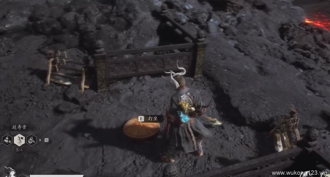 黑神话悟空火焰山打坐点在哪 火焰山打坐点位置一览